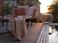 Pool mit Terrasse und Abendstimmung am Hang | © Biegert GmbH, Leingarten